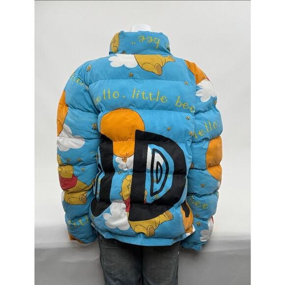 Unisex Adults Die.Go Studios Blue "Winnie The Pooh" Puffer Jacket One Size - Picture 12 of 15